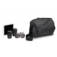Manfrotto NX-M fotografická brašna s ramenním popruhem pro Mirrorless šedá