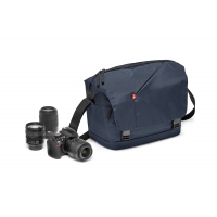 Manfrotto NX-M-IBU-2 fotografická brašna s ramenním popruhem pro DSLR modrá