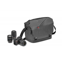 Manfrotto NX-M-IGY-2 fotografická brašna s ramenním popruhem pro DSLR šedá