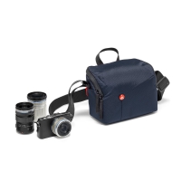 Manfrotto NX-SB-IBU-2 fotografická brašna s ramenním popruhem pro Mirrorless modrá