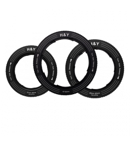 H&Y REVORING sada 3 adaptérů 37-49 mm, 46-62 mm a 67-82 mm