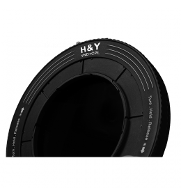 H&Y REVORING 37-49 mm variabilní adaptér s polarizačním a variabilním ND filtrem